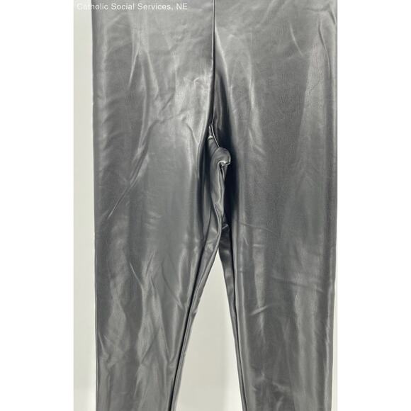 Joie Black Women's Faux Leather Leggings - Contemporary Fit - Size Medium - Picture 3 of 9